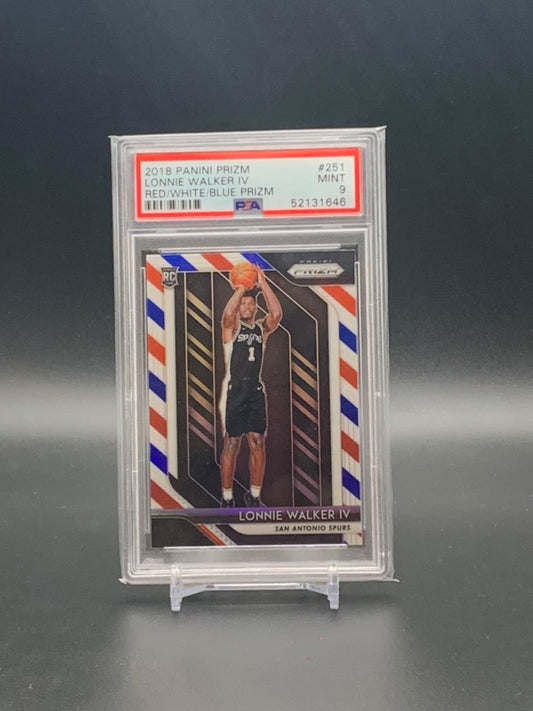 Lonnie Walker IV RW&B prizm RC PSA 9