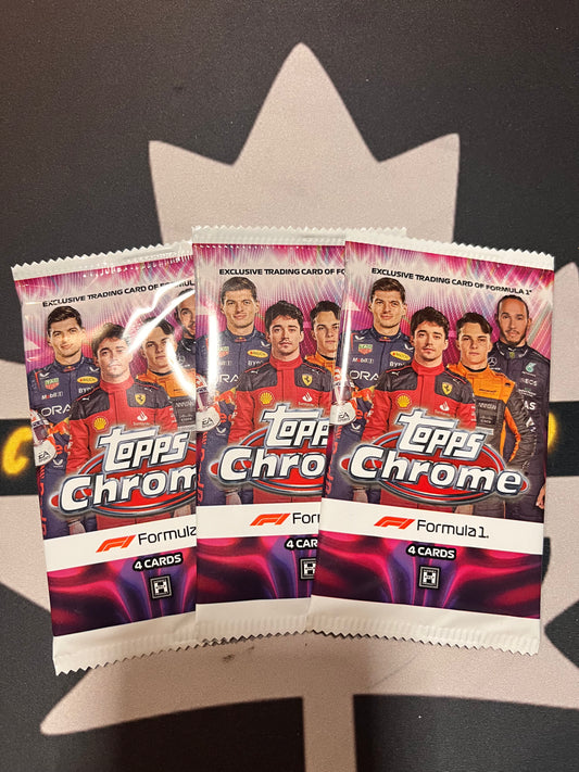 2023 Topps chrome F1 hobby (3 packs)