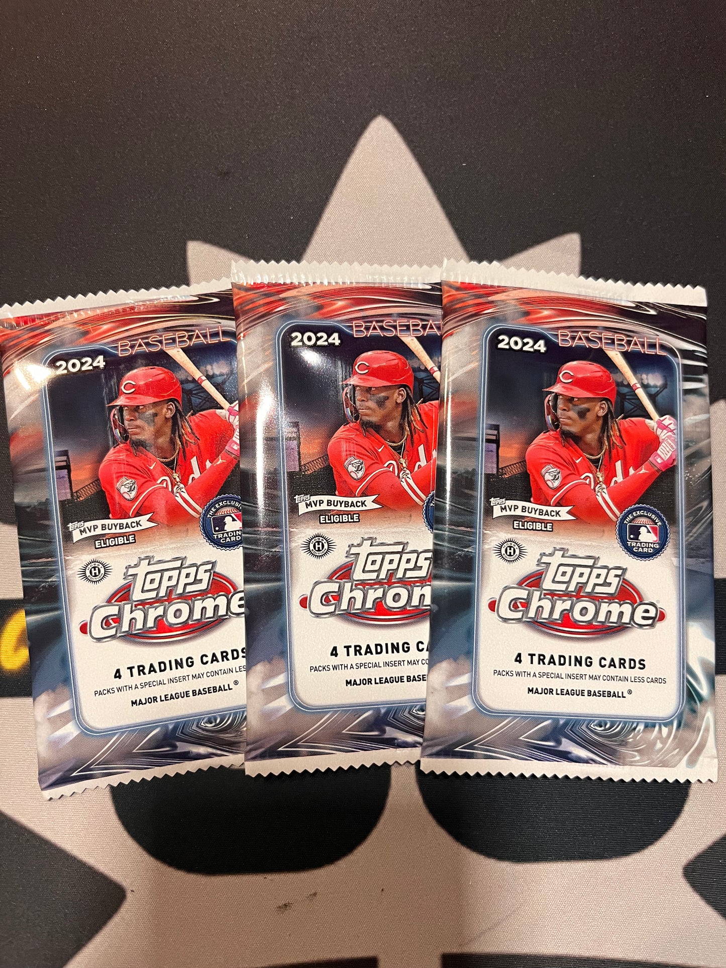 2024 Topps chrome MLB (3 packs)